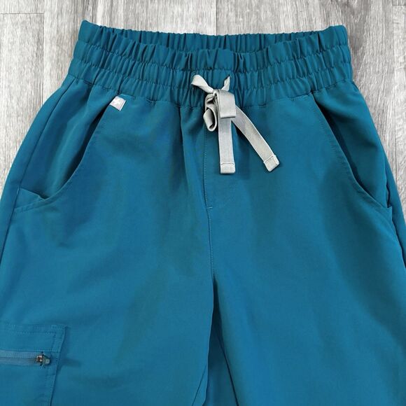 FIGS Technical Collection Scrubs Pants Women's Size XXS PO# 2134 Pacific Blue - Picture 3 of 10